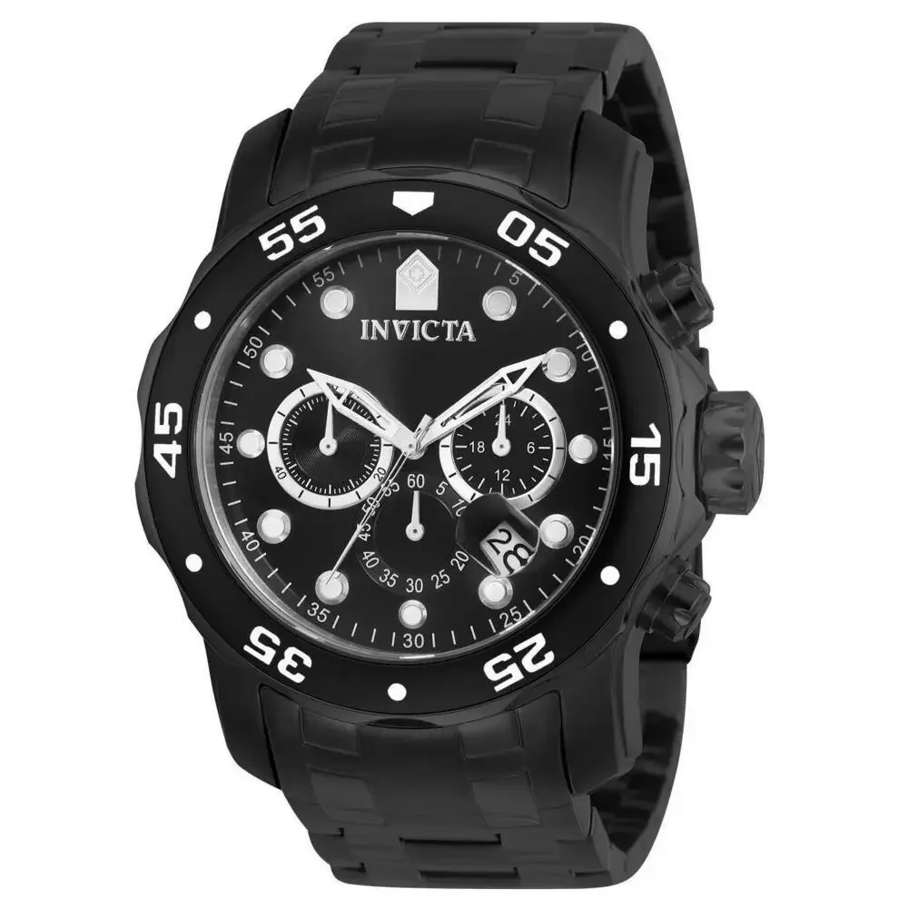 NWT Invicta 0076 Pro Diver | Chronograph | Black | Men's Watch